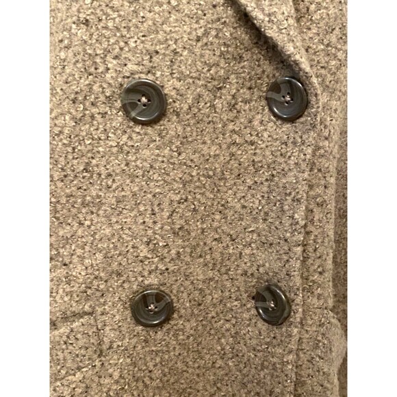 HALOGEN Wool Blend Sweater Jacket Women’s Small Double Breasted Grey Lightweight - Picture 5 of 9